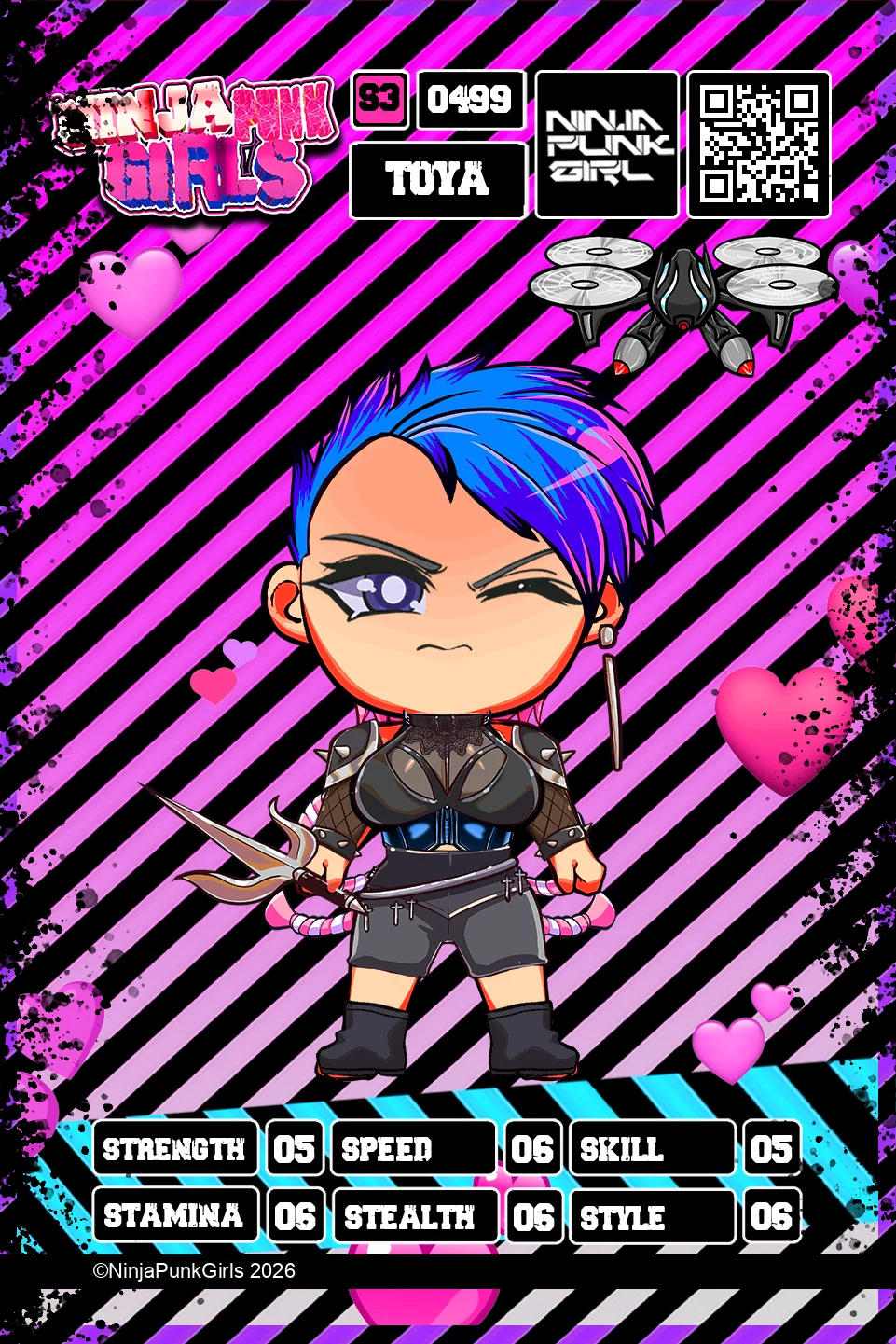 Rebuilt card #0499 Toya