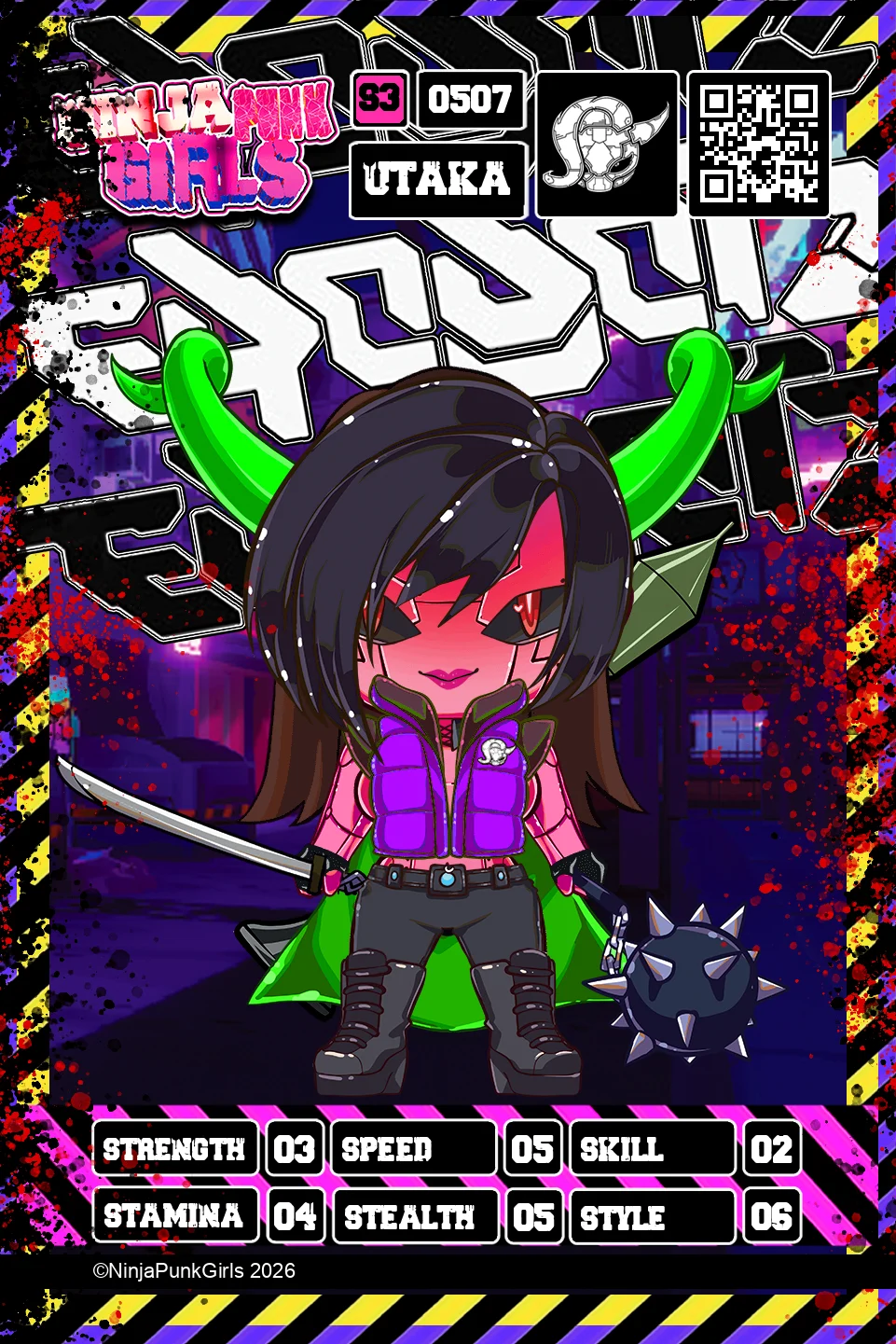 Rebuilt card #0507 Utaka
