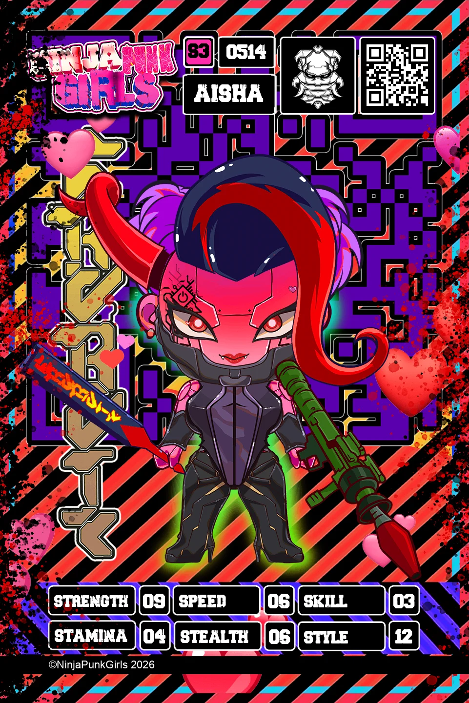 Rebuilt card #0514 Aisha