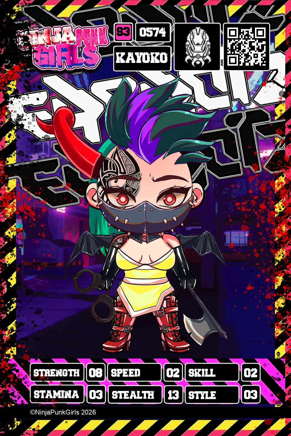 Rebuilt card #0574 Kayoko