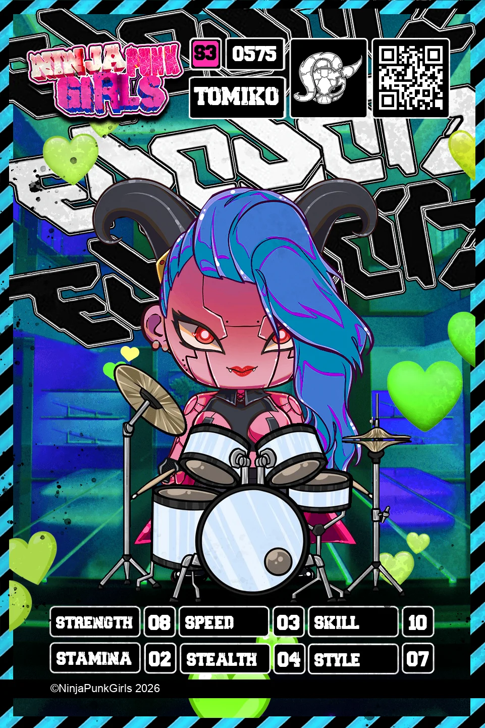 Rebuilt card #0575 Tomiko