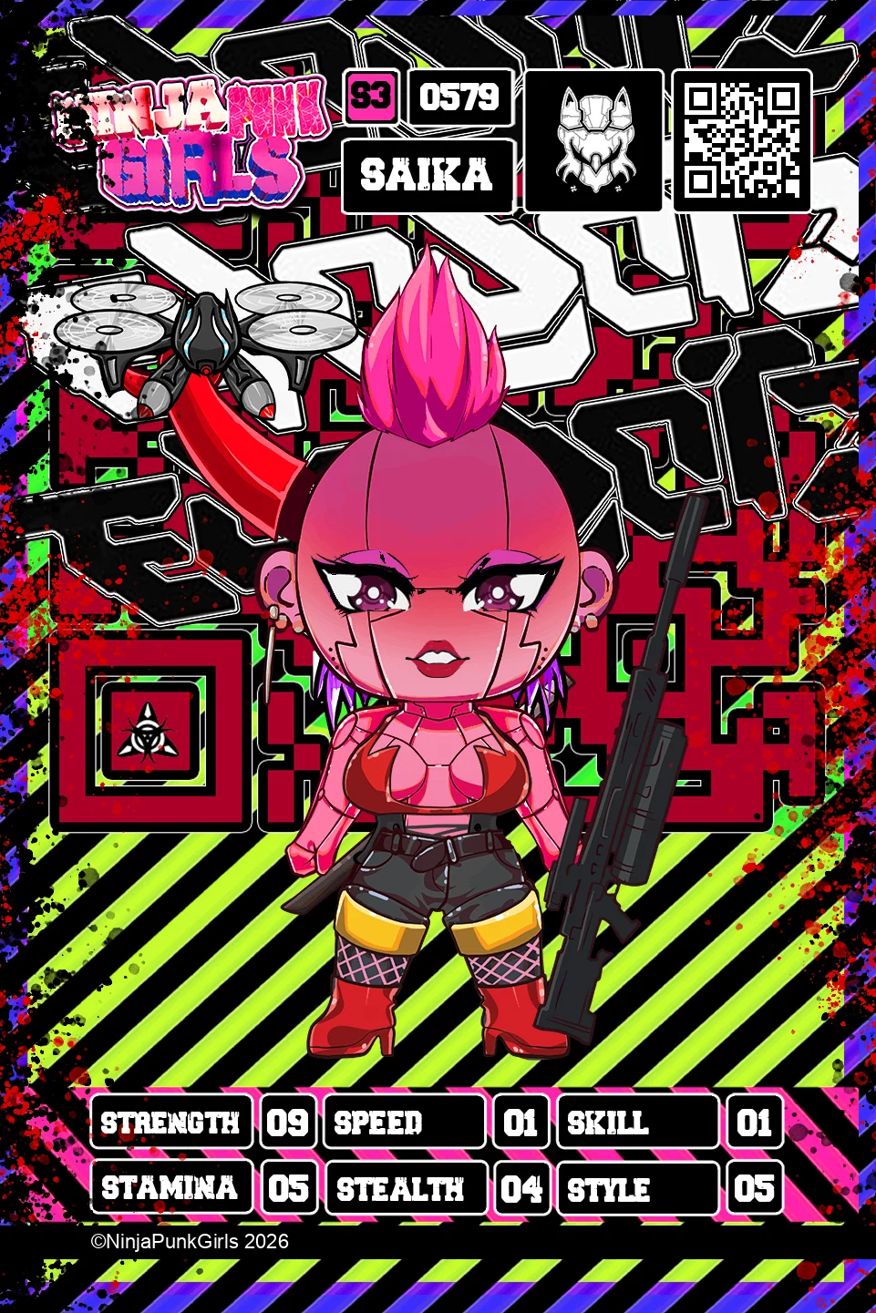Rebuilt card #0579 Saika