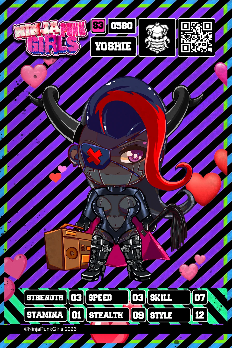Rebuilt card #0580 Yoshie