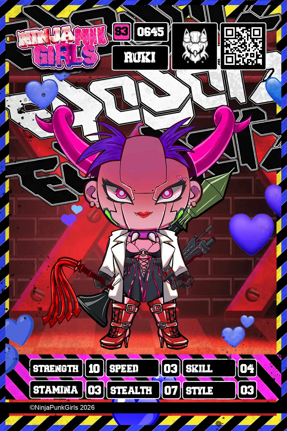 Rebuilt card #0645 Ruki