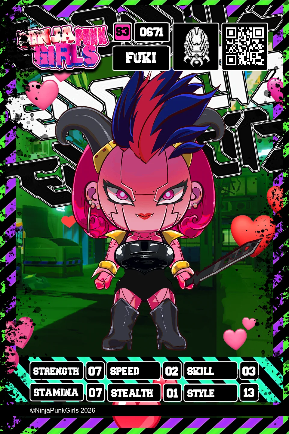 Rebuilt card #0671 Fuki