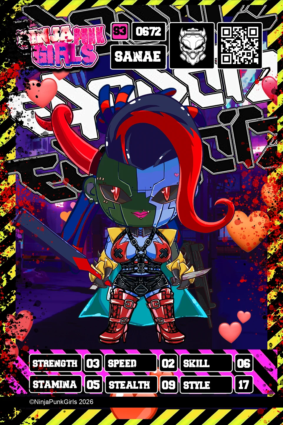 Rebuilt card #0672 Sanae