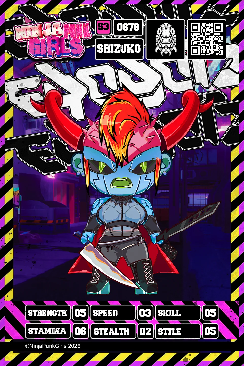 Rebuilt card #0678 Shizuko