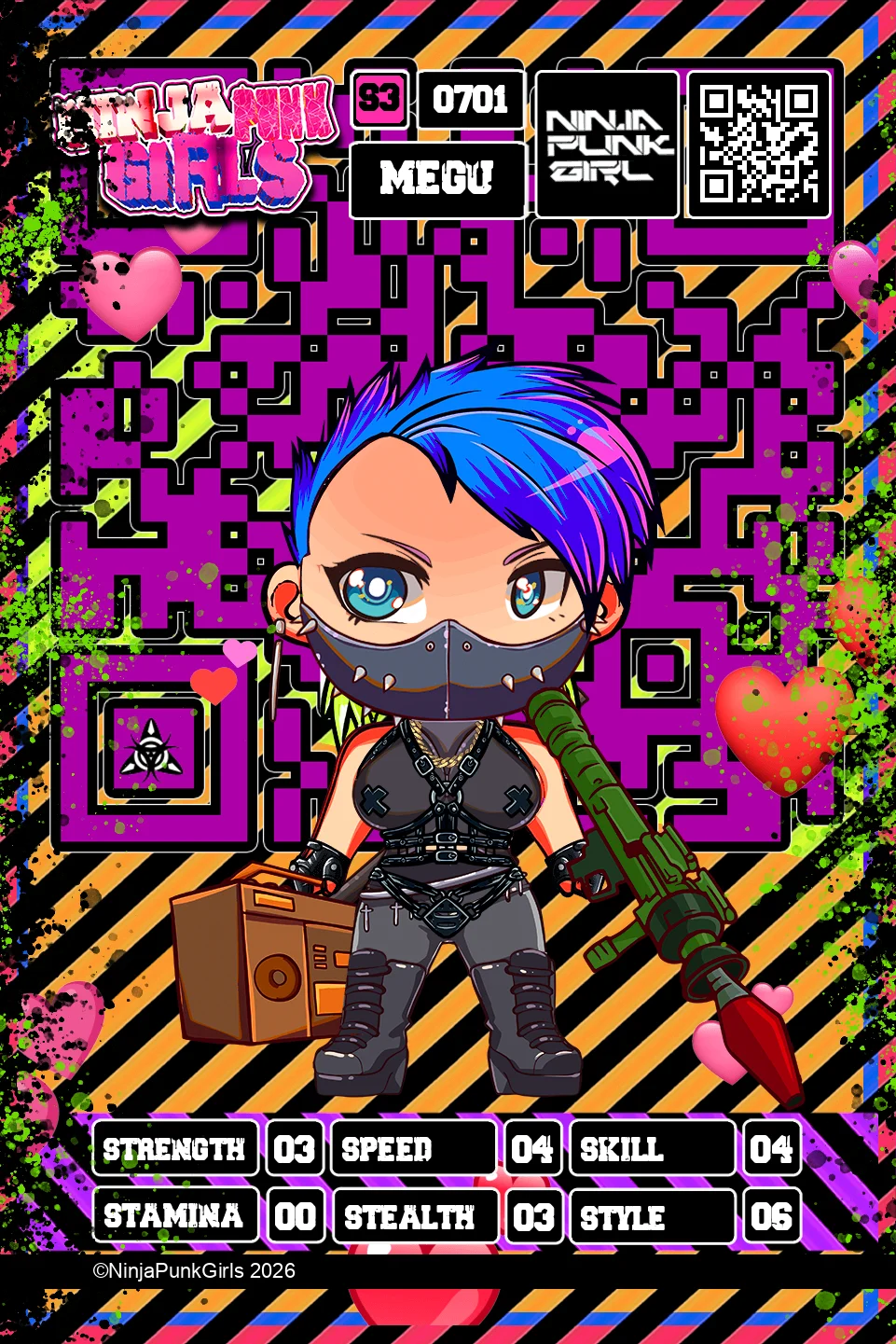 Rebuilt card #0701 Megu