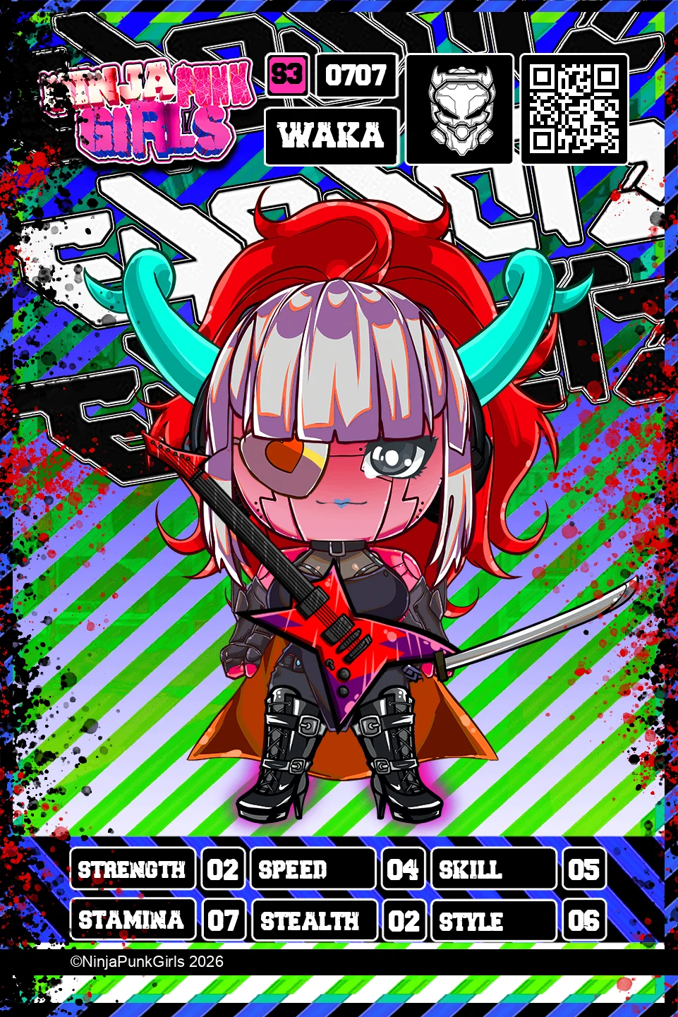 Rebuilt card #0707 Waka