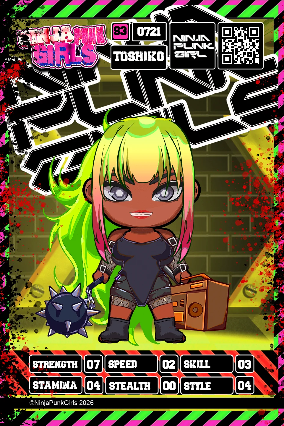 Rebuilt card #0721 Toshiko