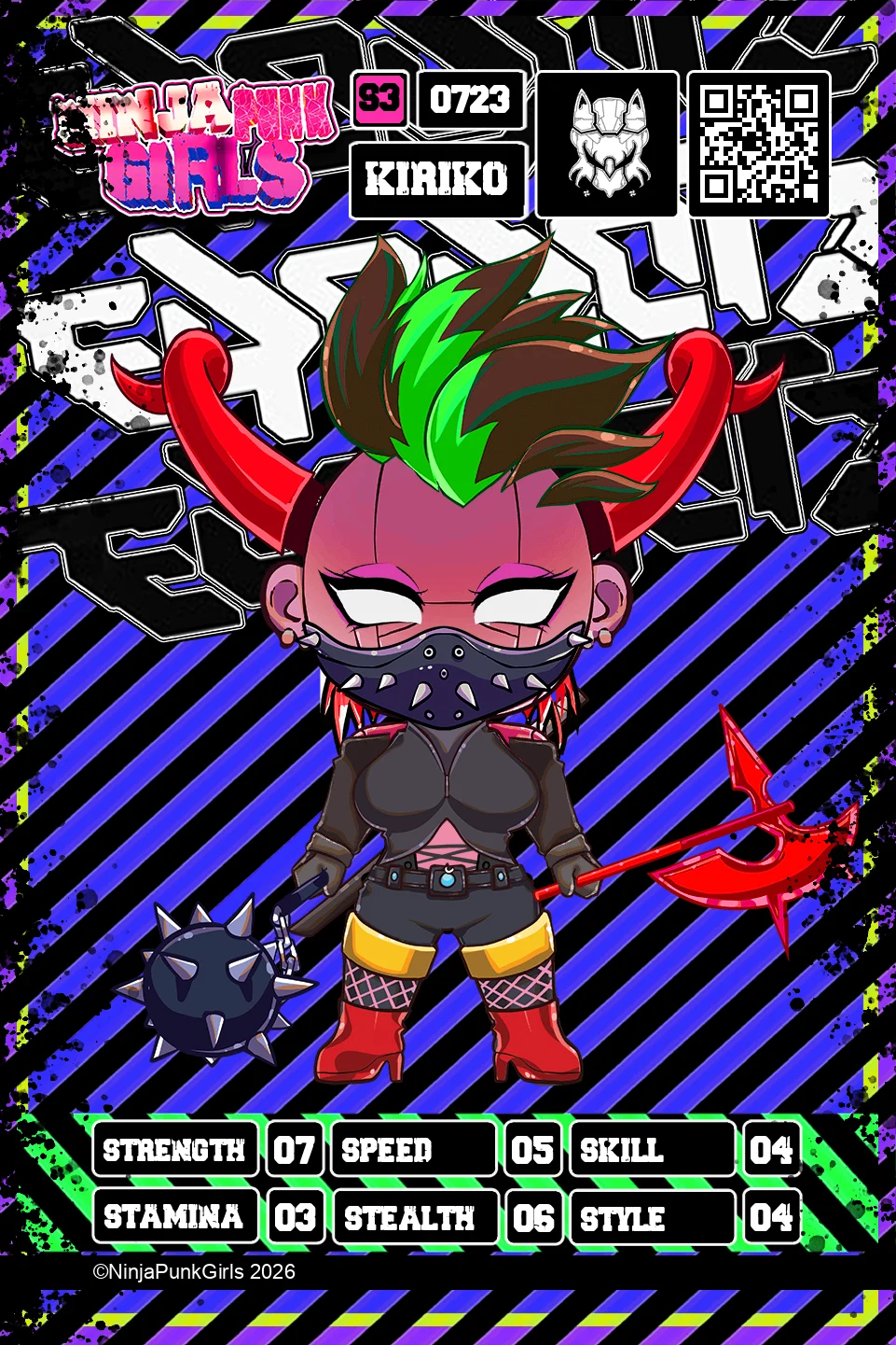 Rebuilt card #0723 Kiriko