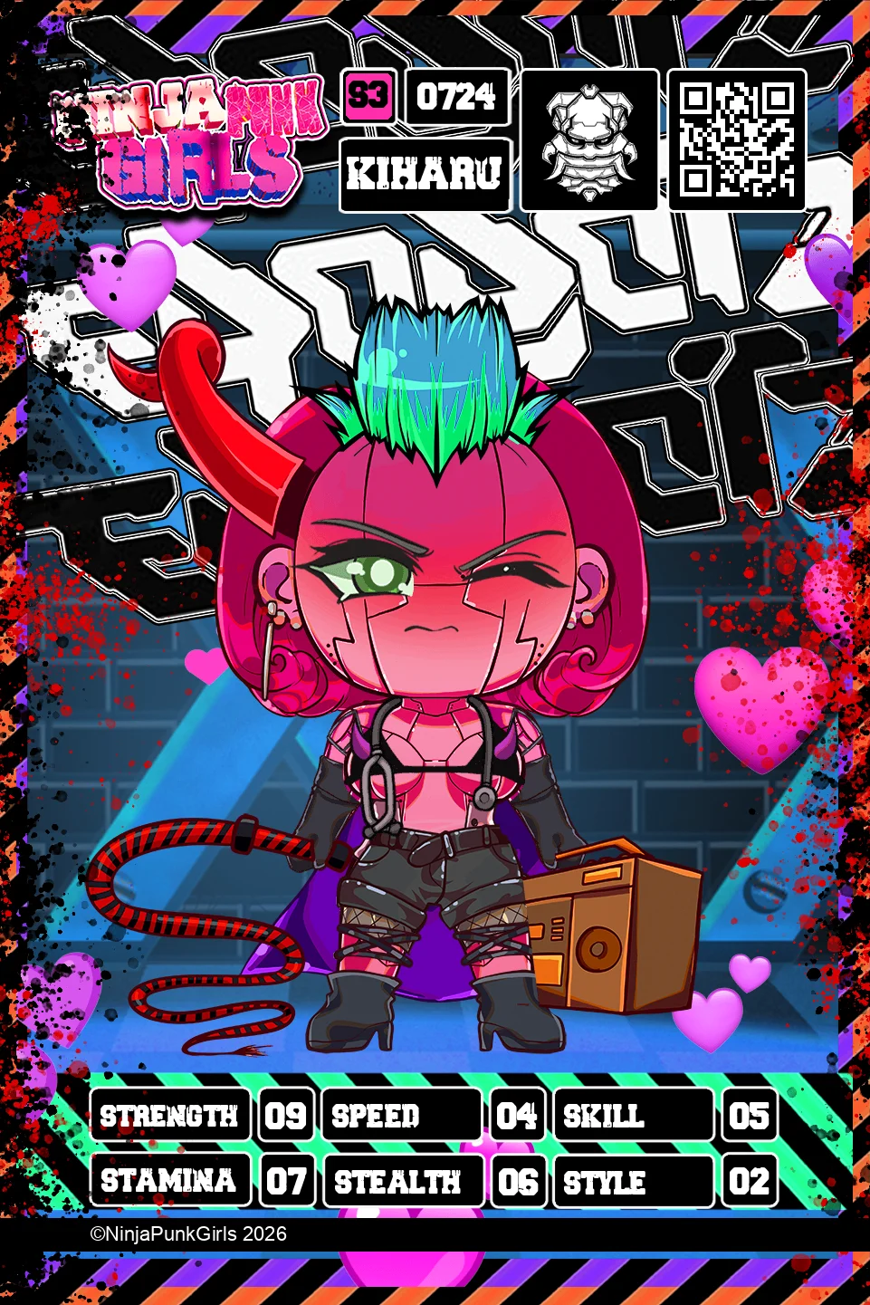 Rebuilt card #0724 Kiharu