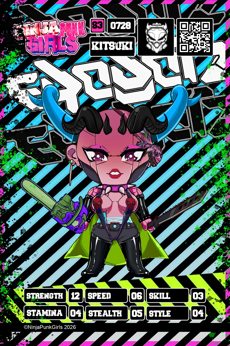 Rebuilt card #0728 Kitsuki
