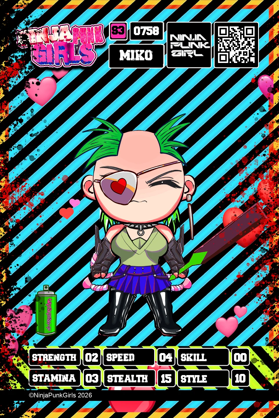 Rebuilt card #0758 Miko