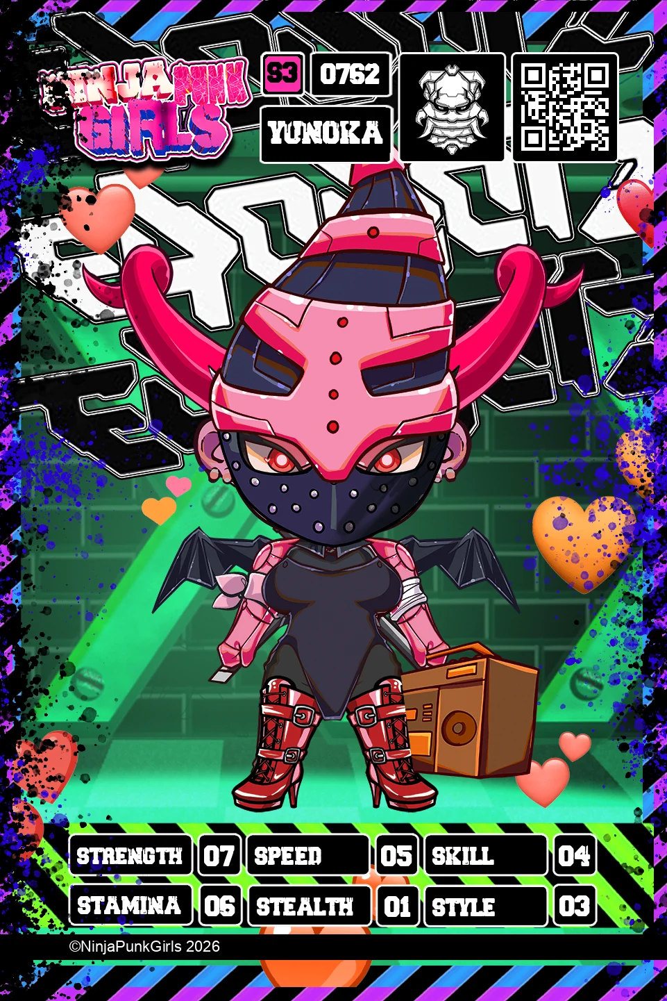 Rebuilt card #0762 Yunoka