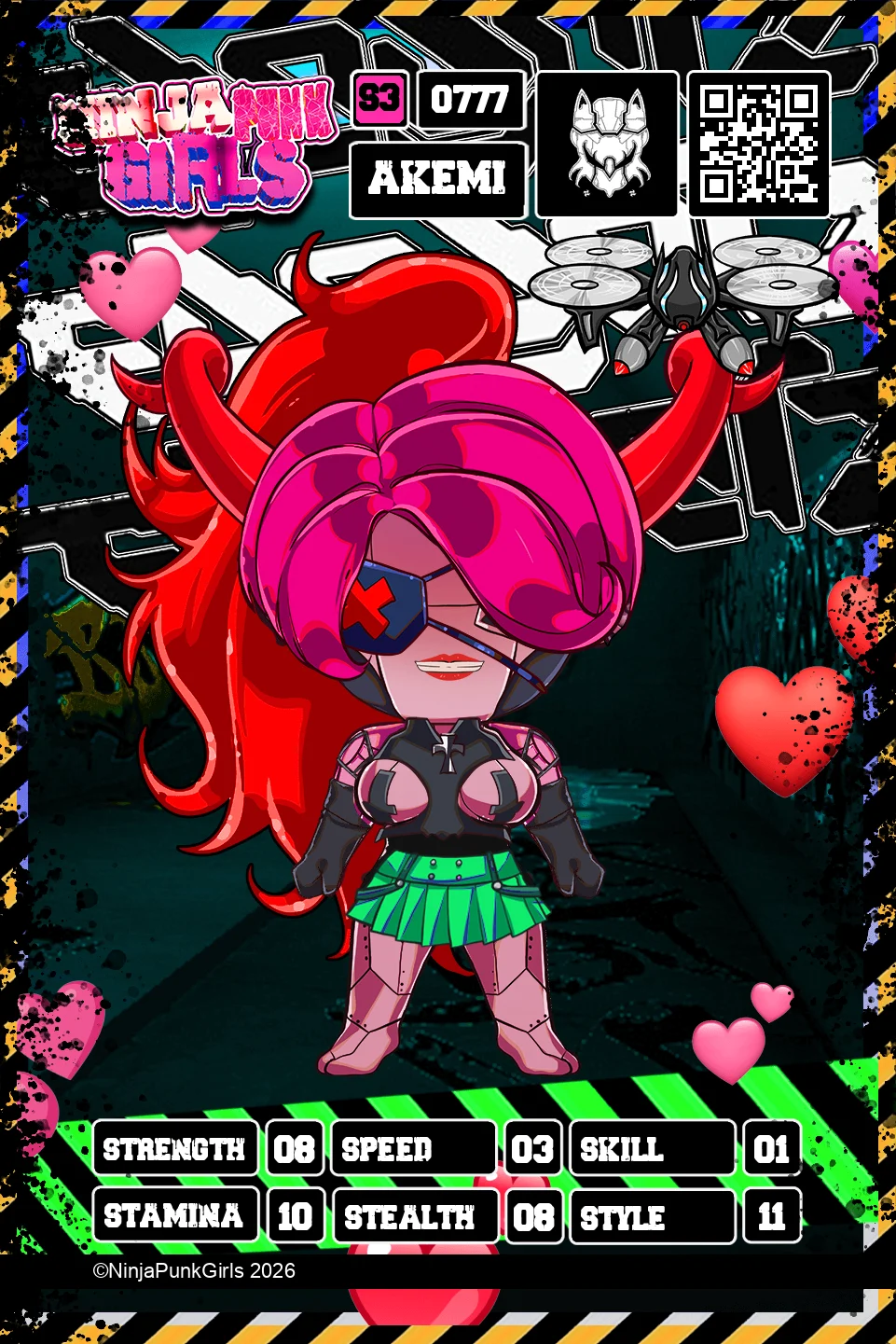 Rebuilt card #0777 Akemi