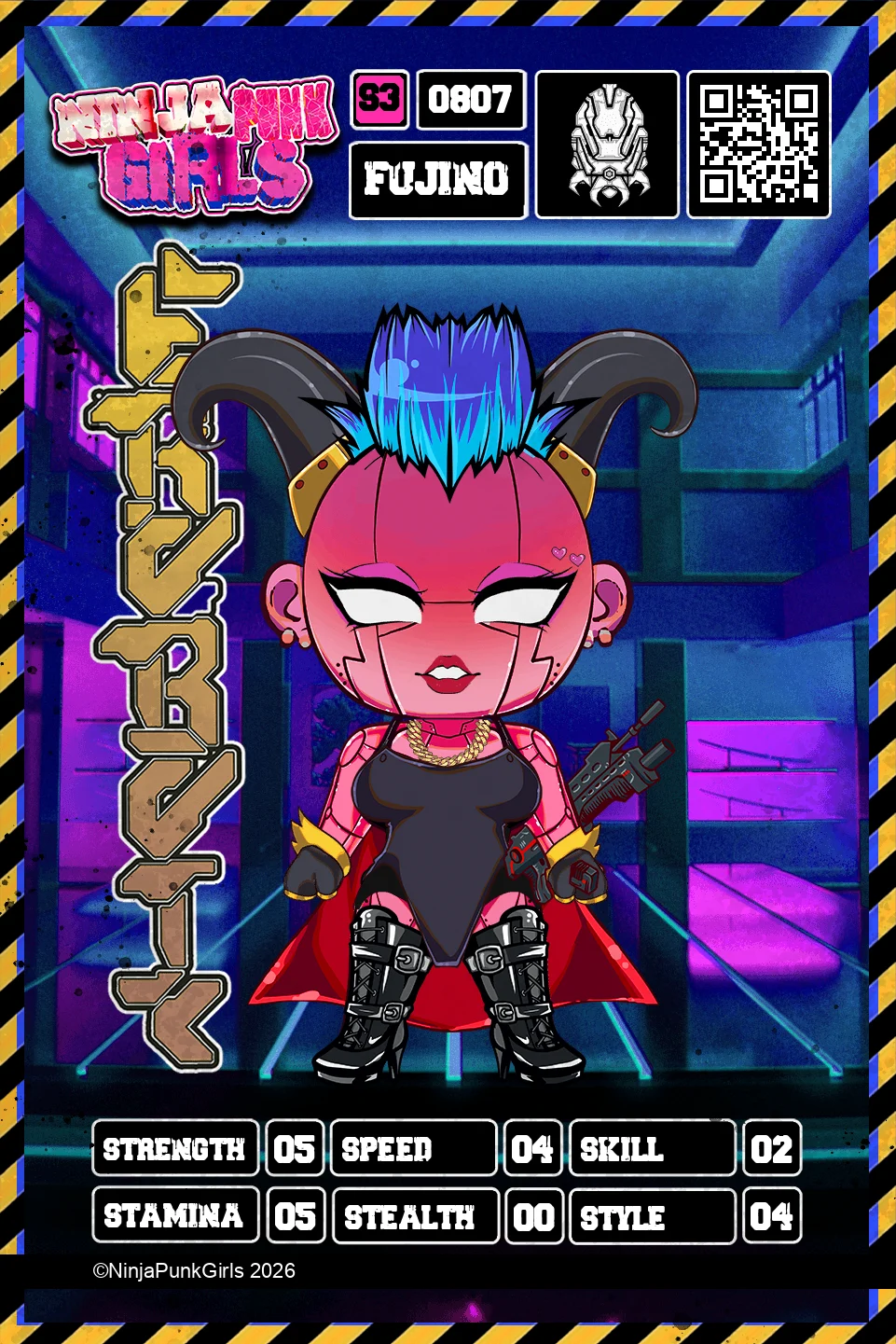 Rebuilt card #0807 Fujino