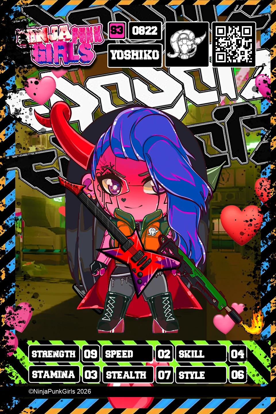 Rebuilt card #0822 Yoshiko