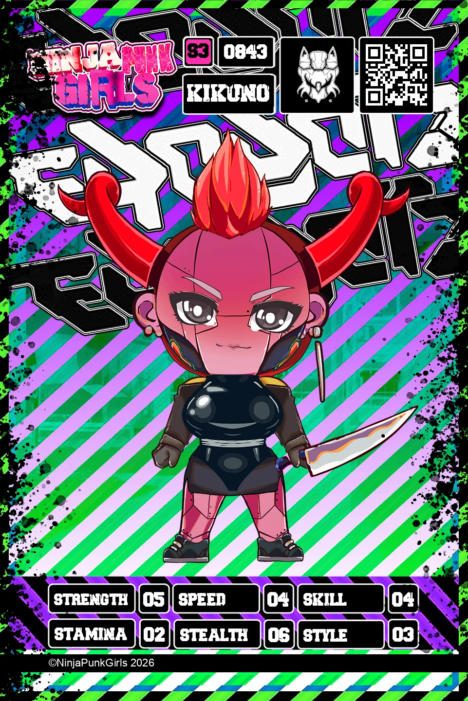 Rebuilt card #0843 Kikuno