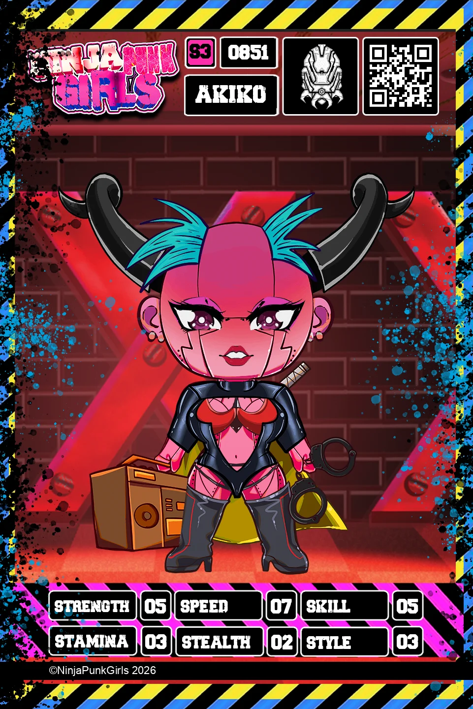 Rebuilt card #0851 Akiko