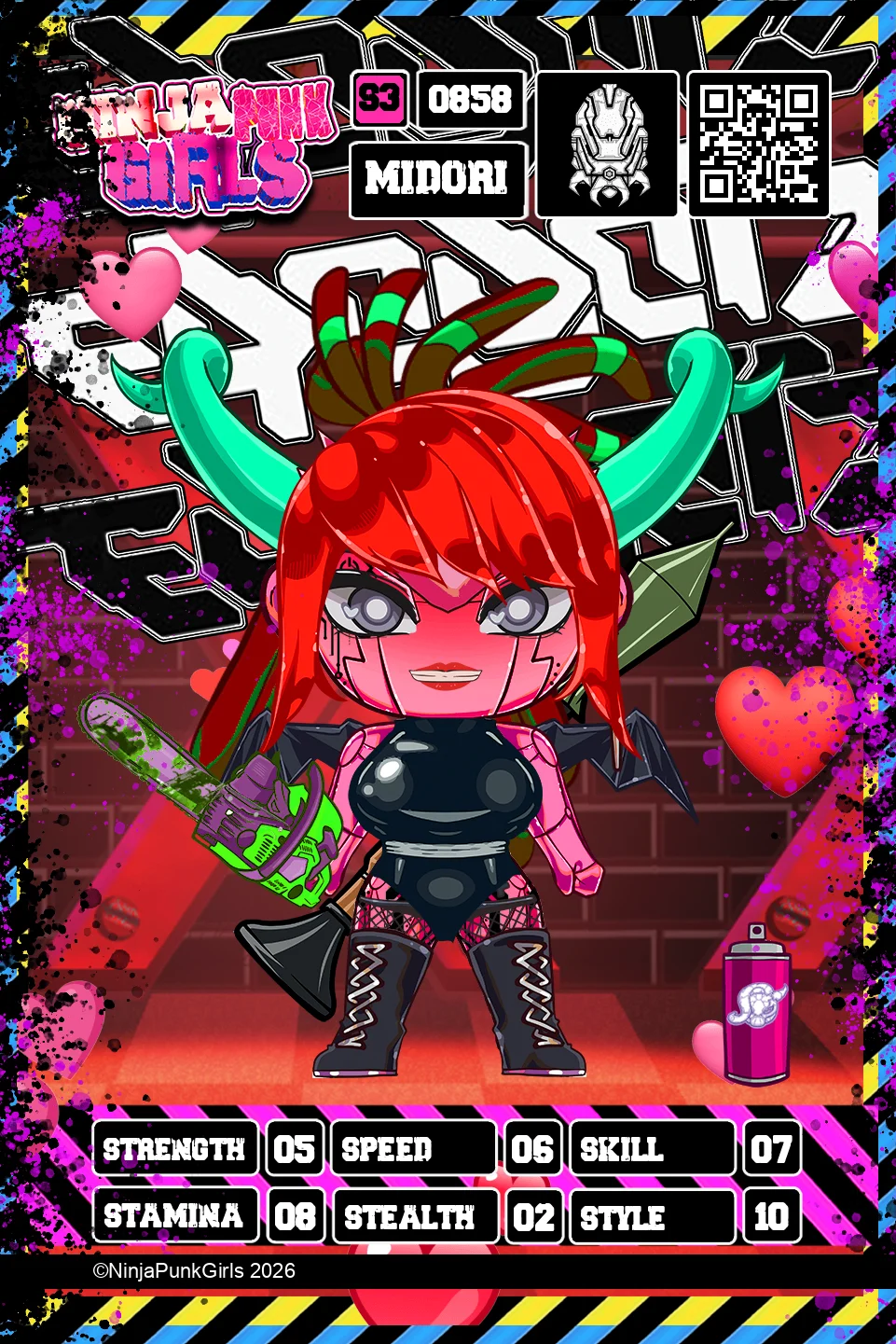 Rebuilt card #0858 Midori