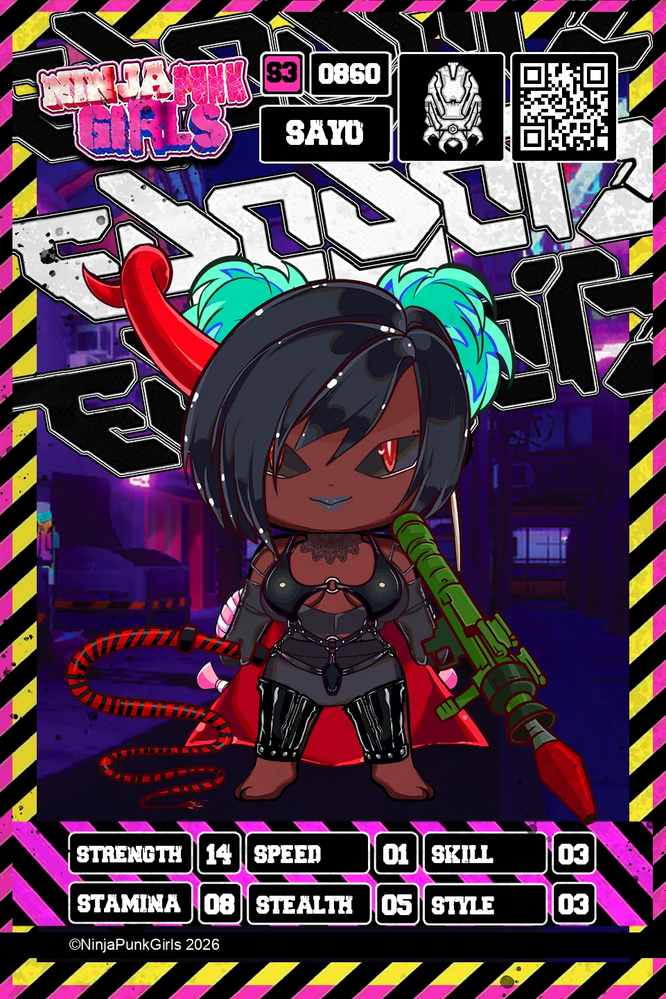 Rebuilt card #0860 Sayo