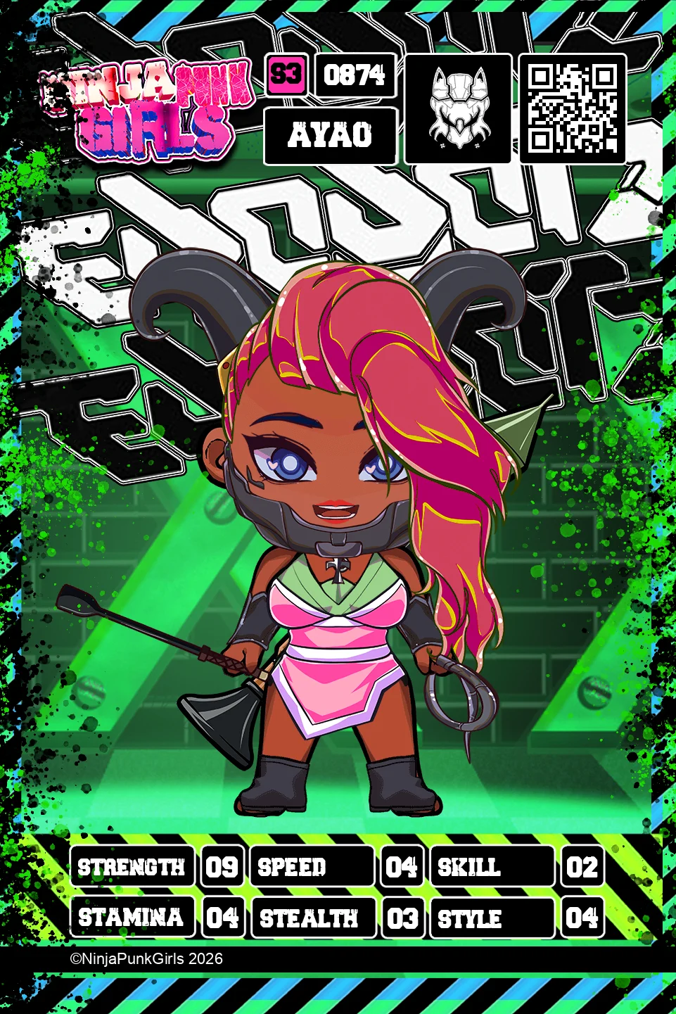 Rebuilt card #0874 Ayao