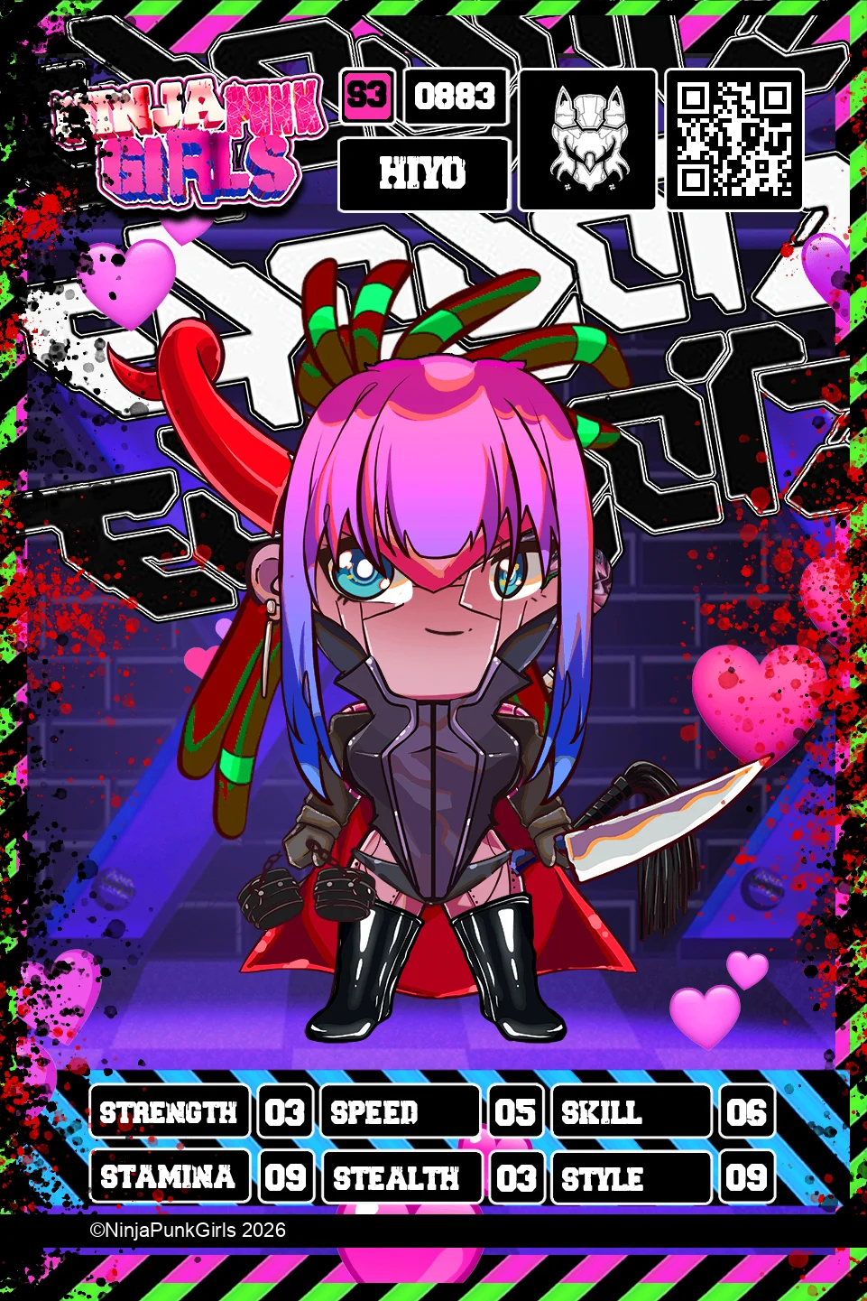 Rebuilt card #0883 Hiyo