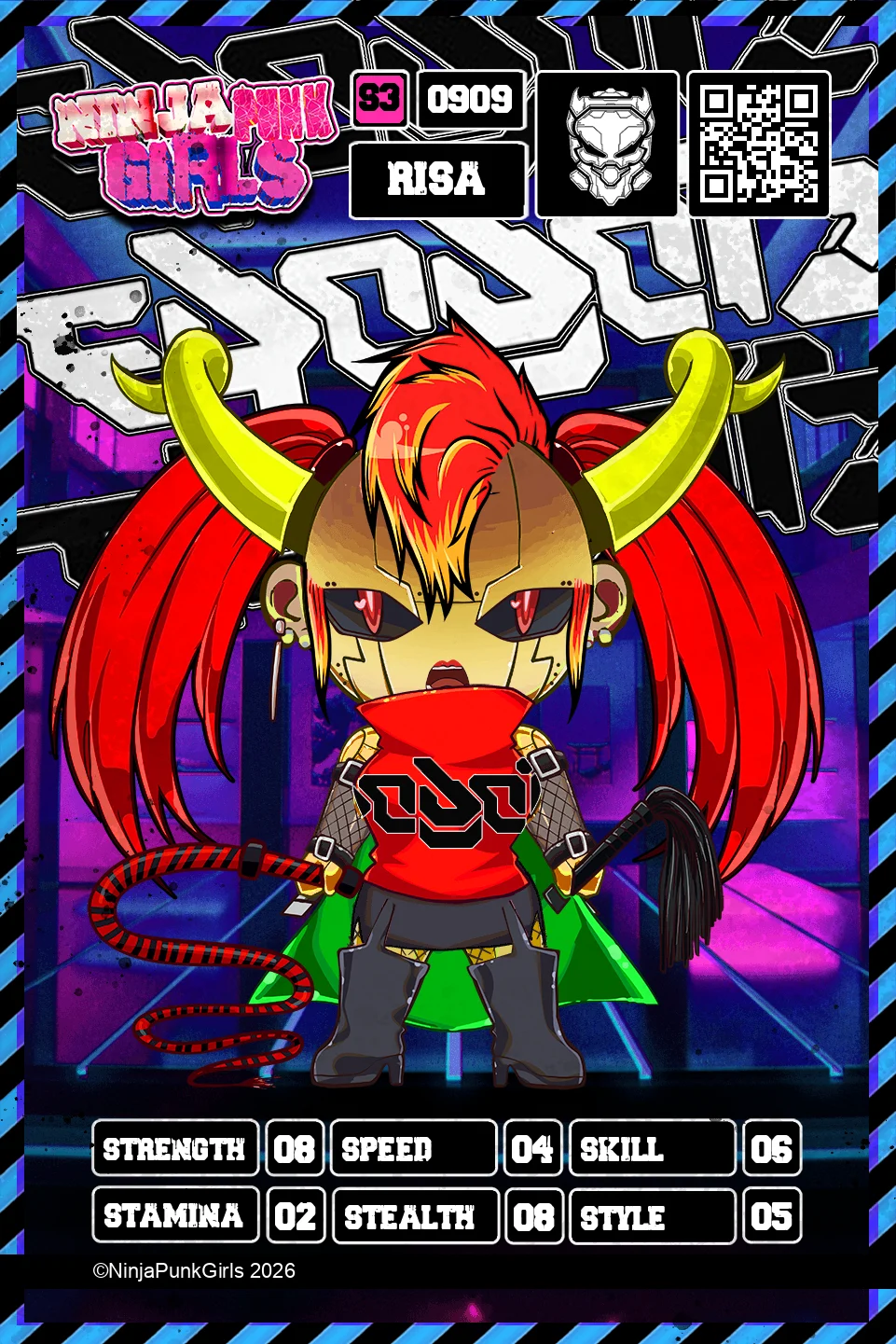 Rebuilt card #0909 Risa