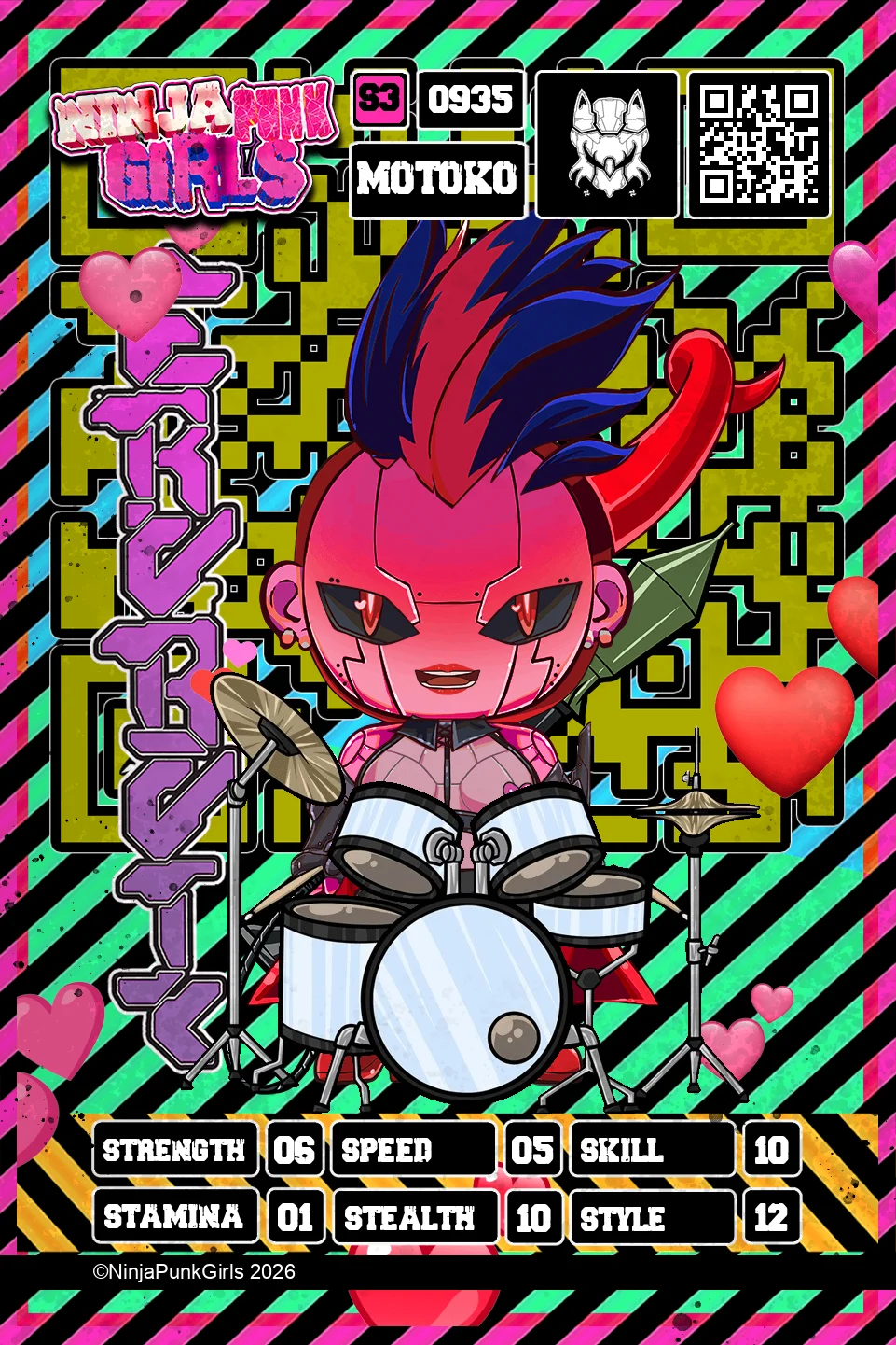 Rebuilt card #0935 Motoko