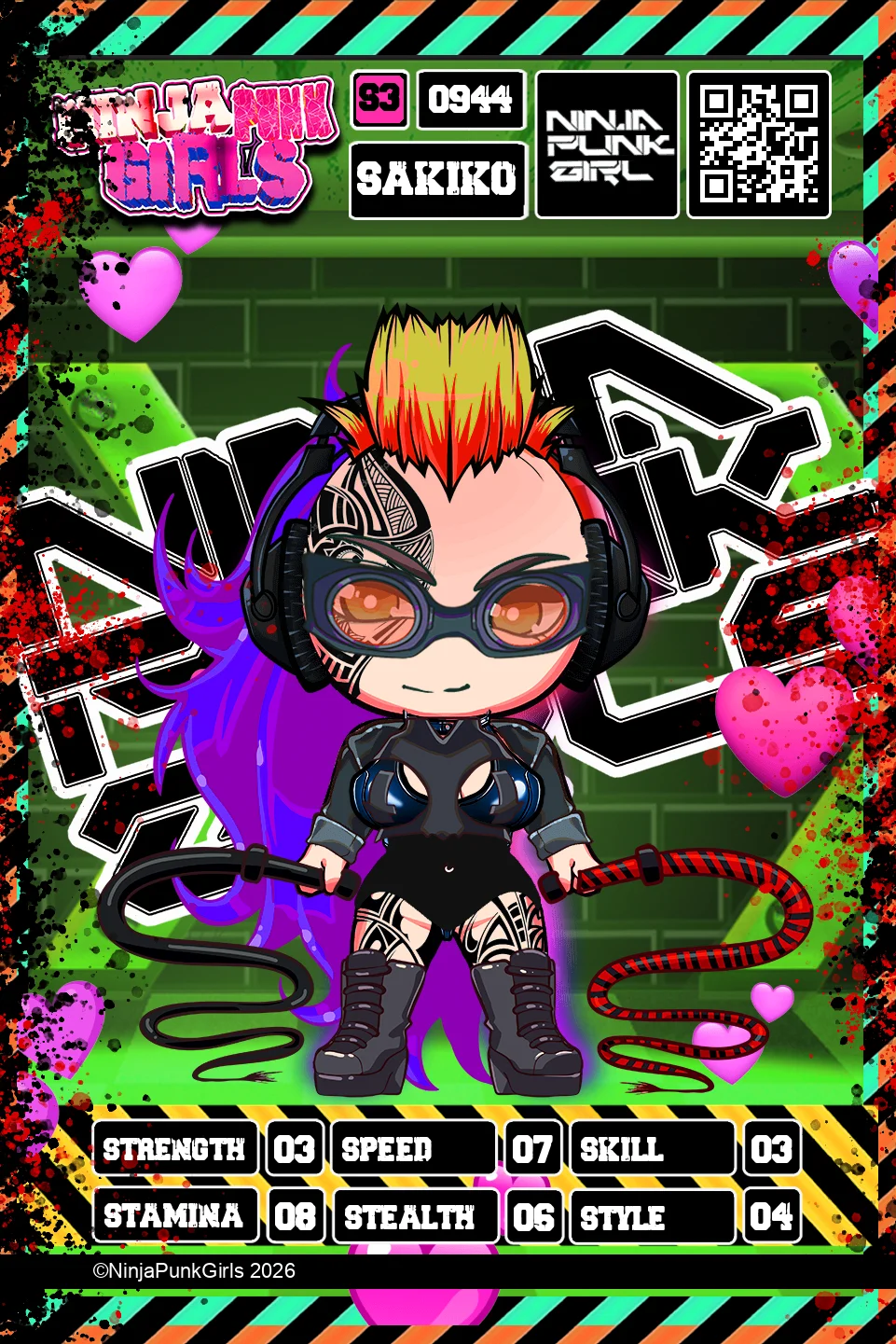 Rebuilt card #0944 Sakiko
