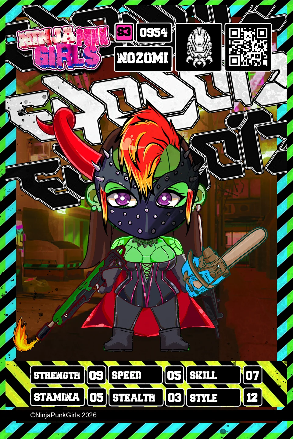 Rebuilt card #0954 Nozomi