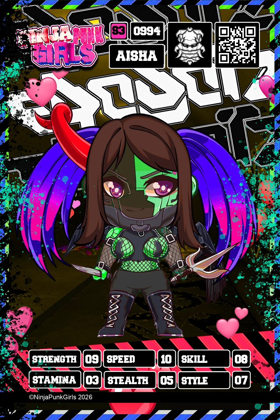 Rebuilt card #0994 Aisha