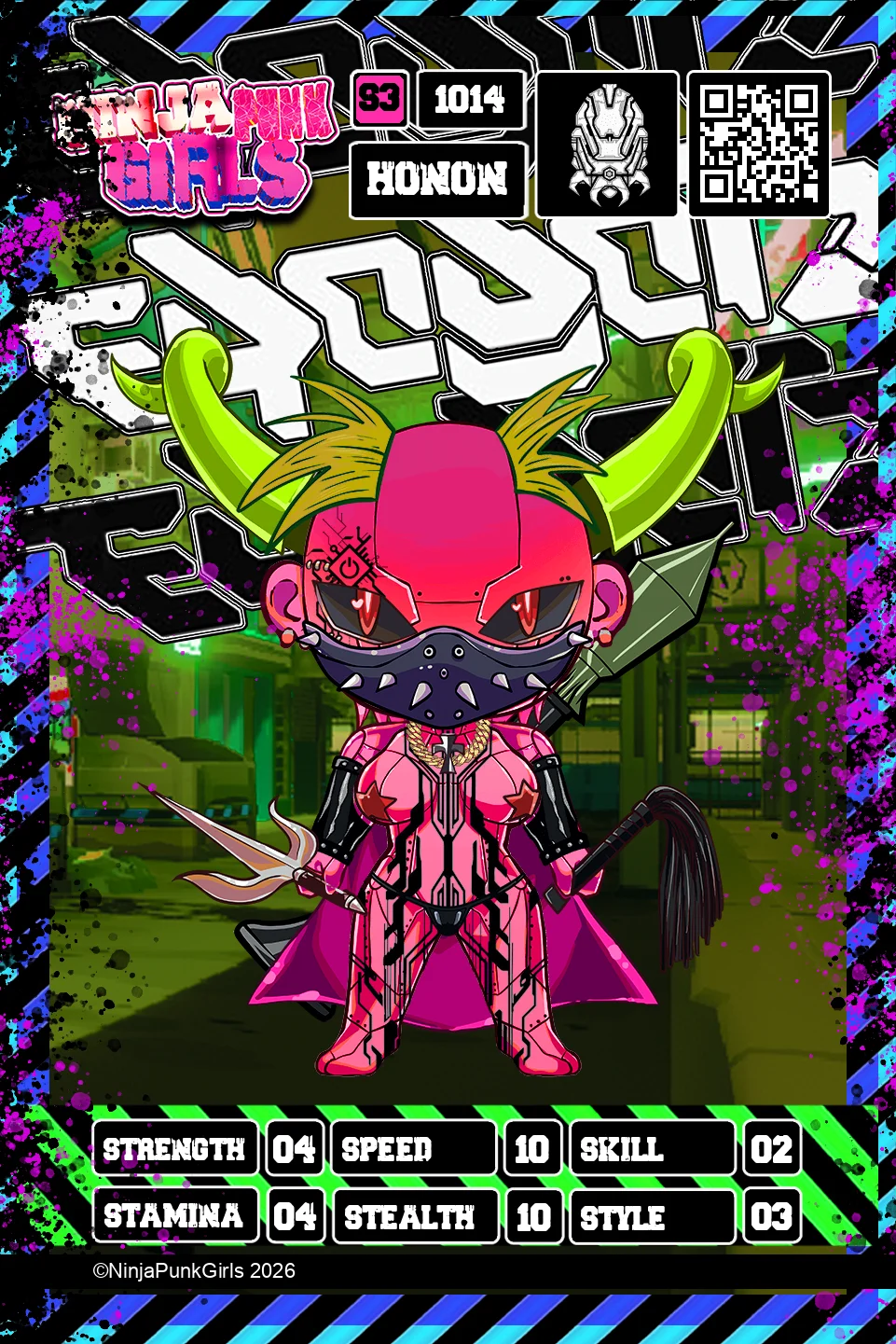Rebuilt card #1014 Honon