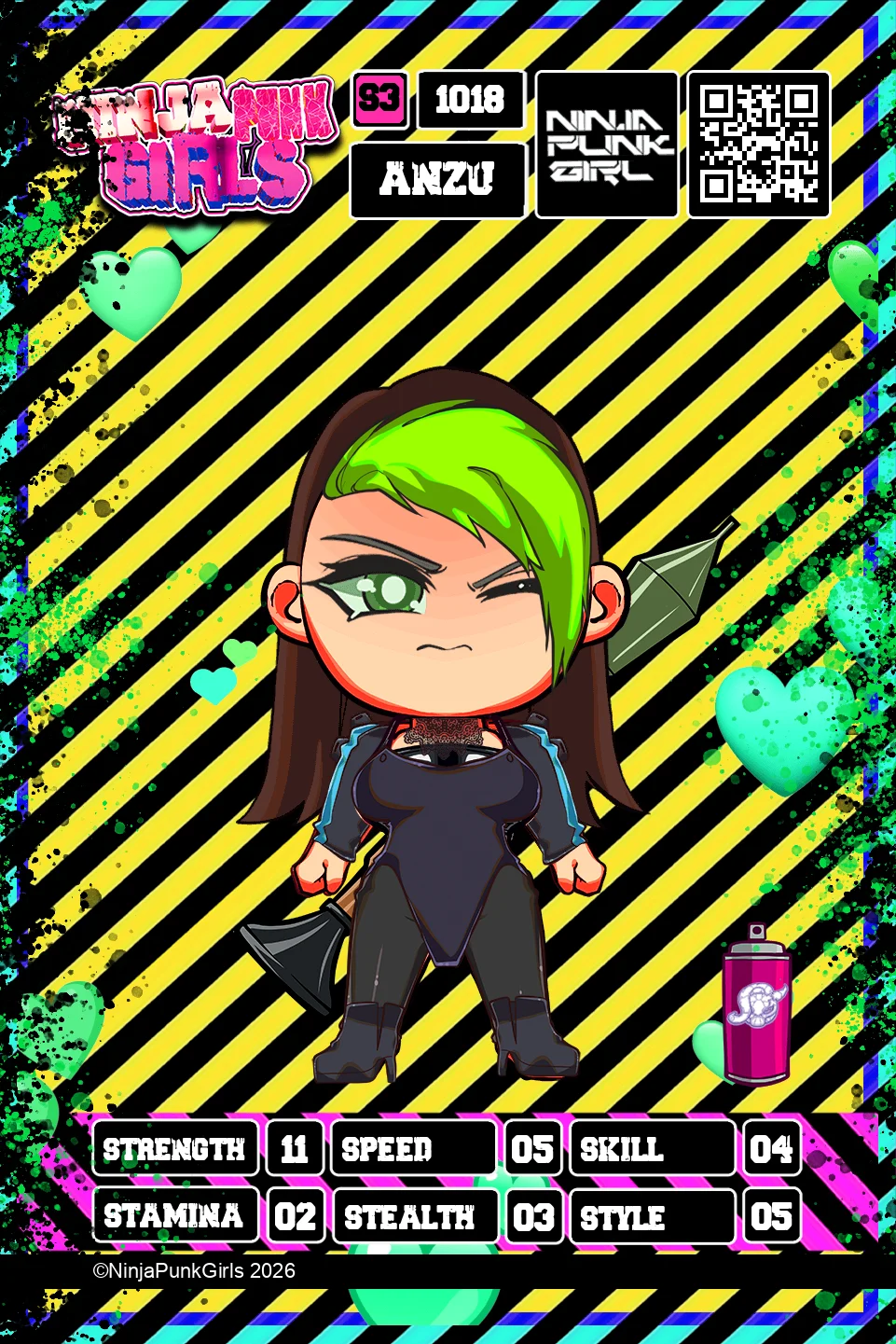 Rebuilt card #1018 Anzu