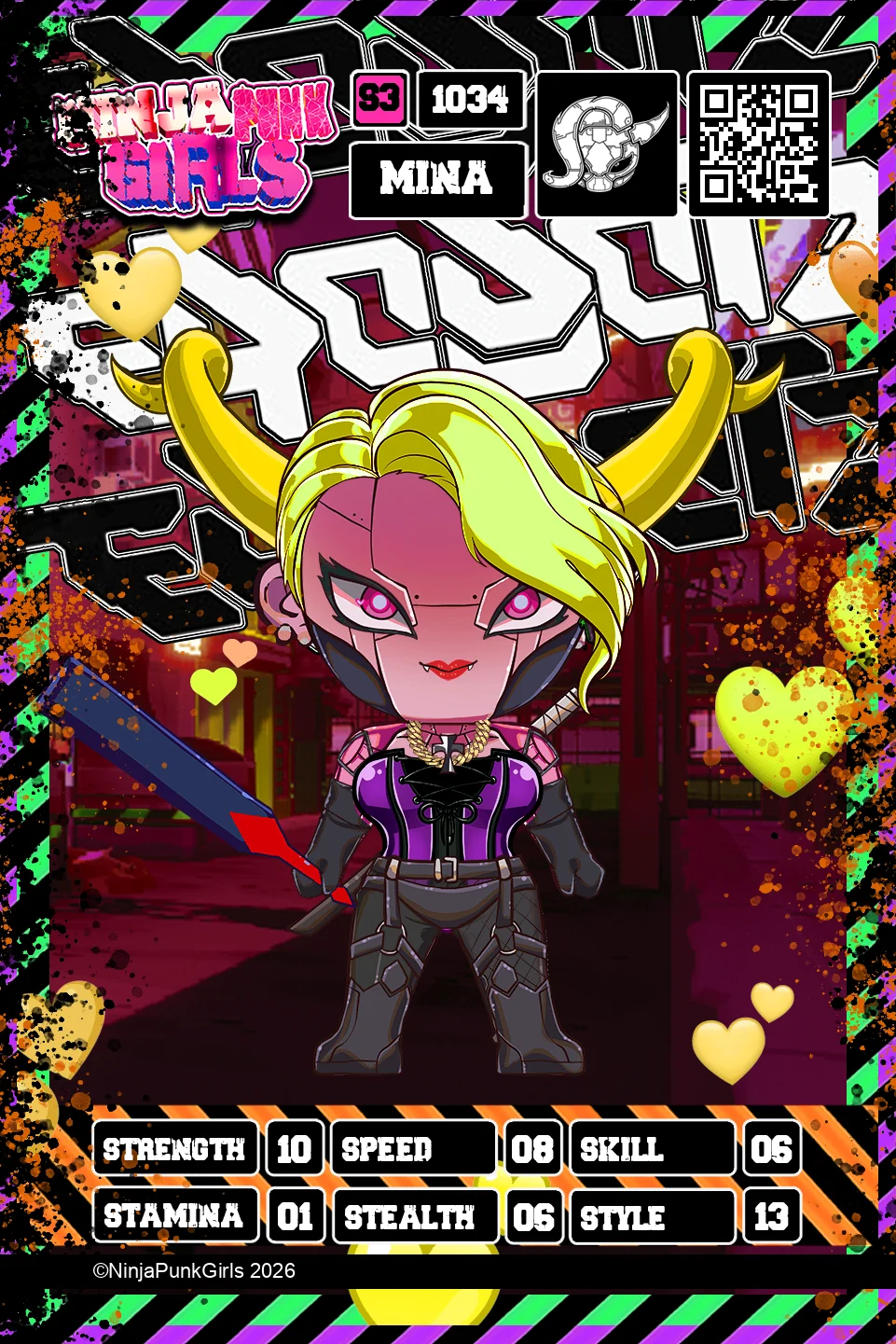 Rebuilt card #1034 Mina