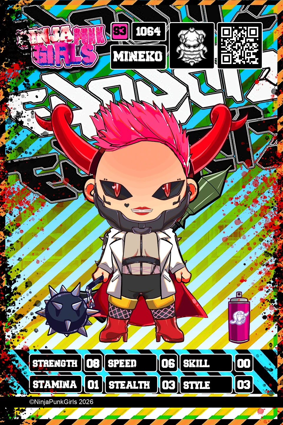 Rebuilt card #1064 Mineko