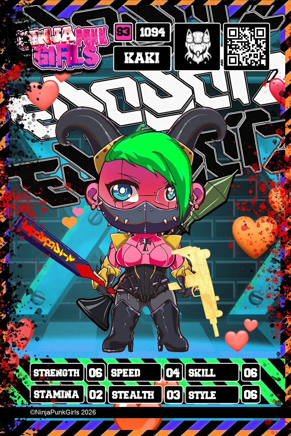 Rebuilt card #1094 Kaki