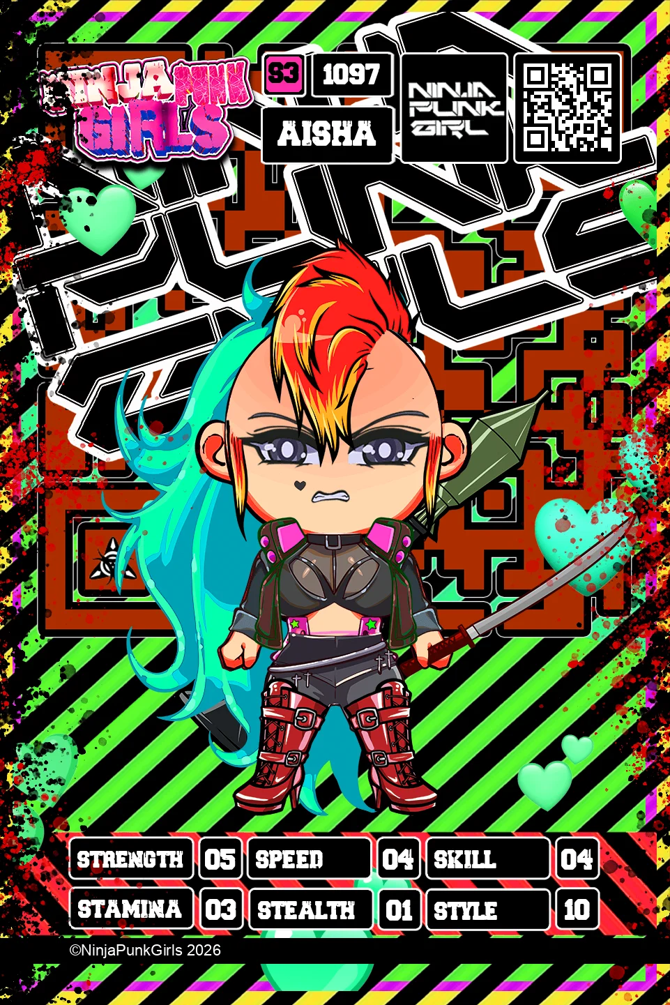 Rebuilt card #1097 Aisha