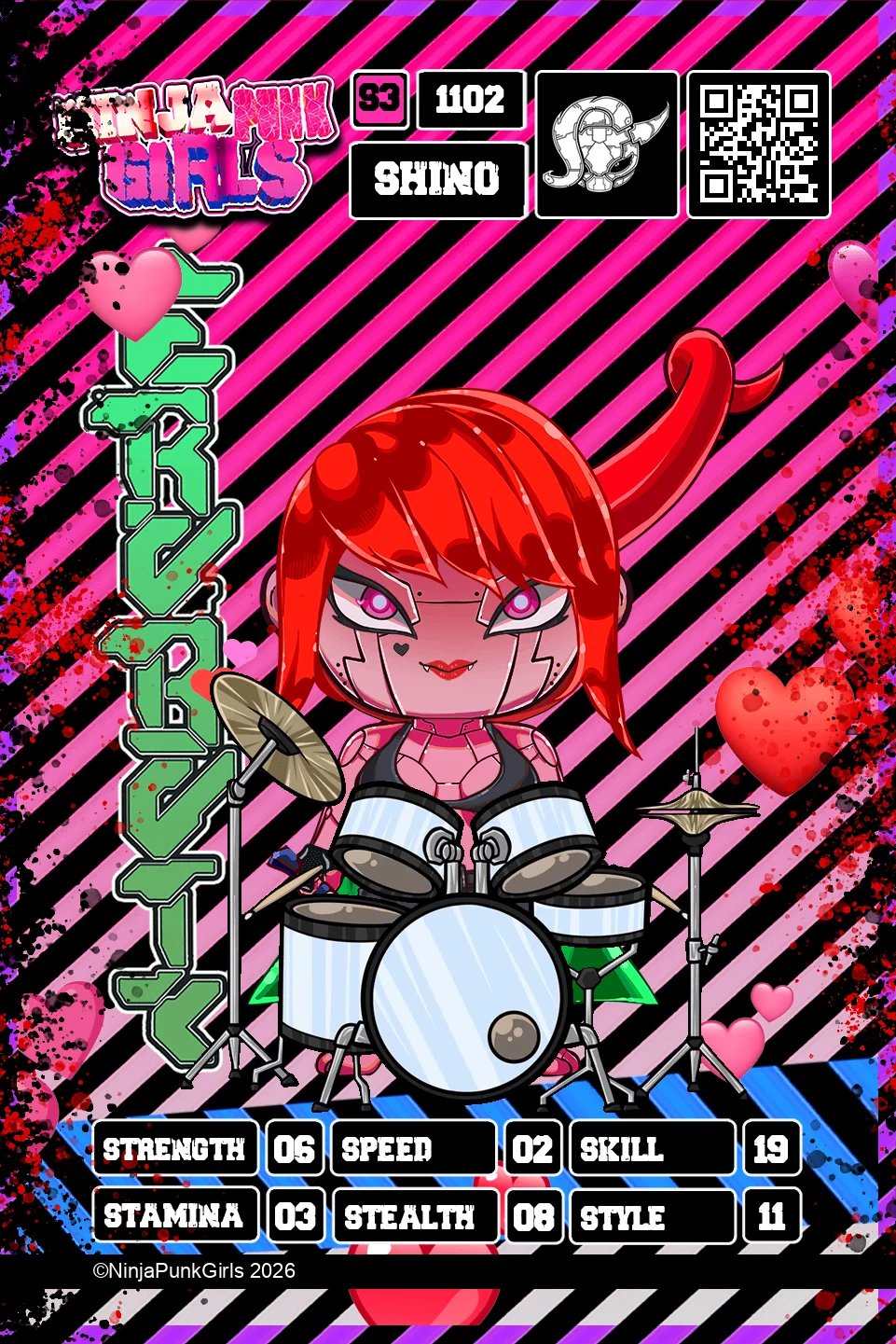 Rebuilt card #1102 Shino