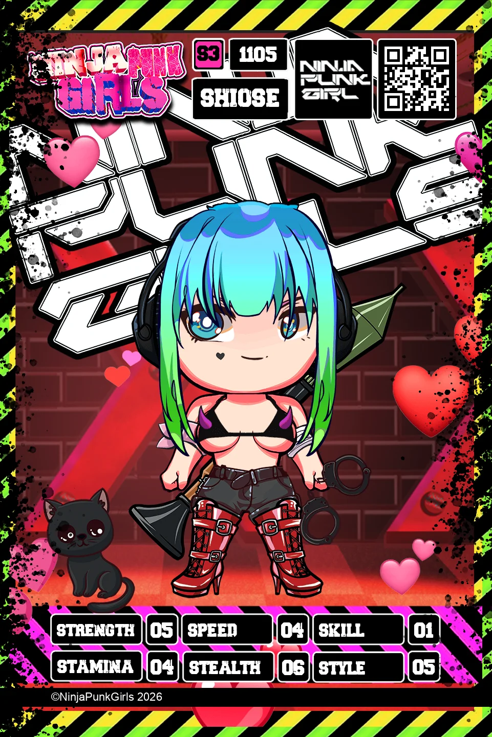 Rebuilt card #1105 Shiose