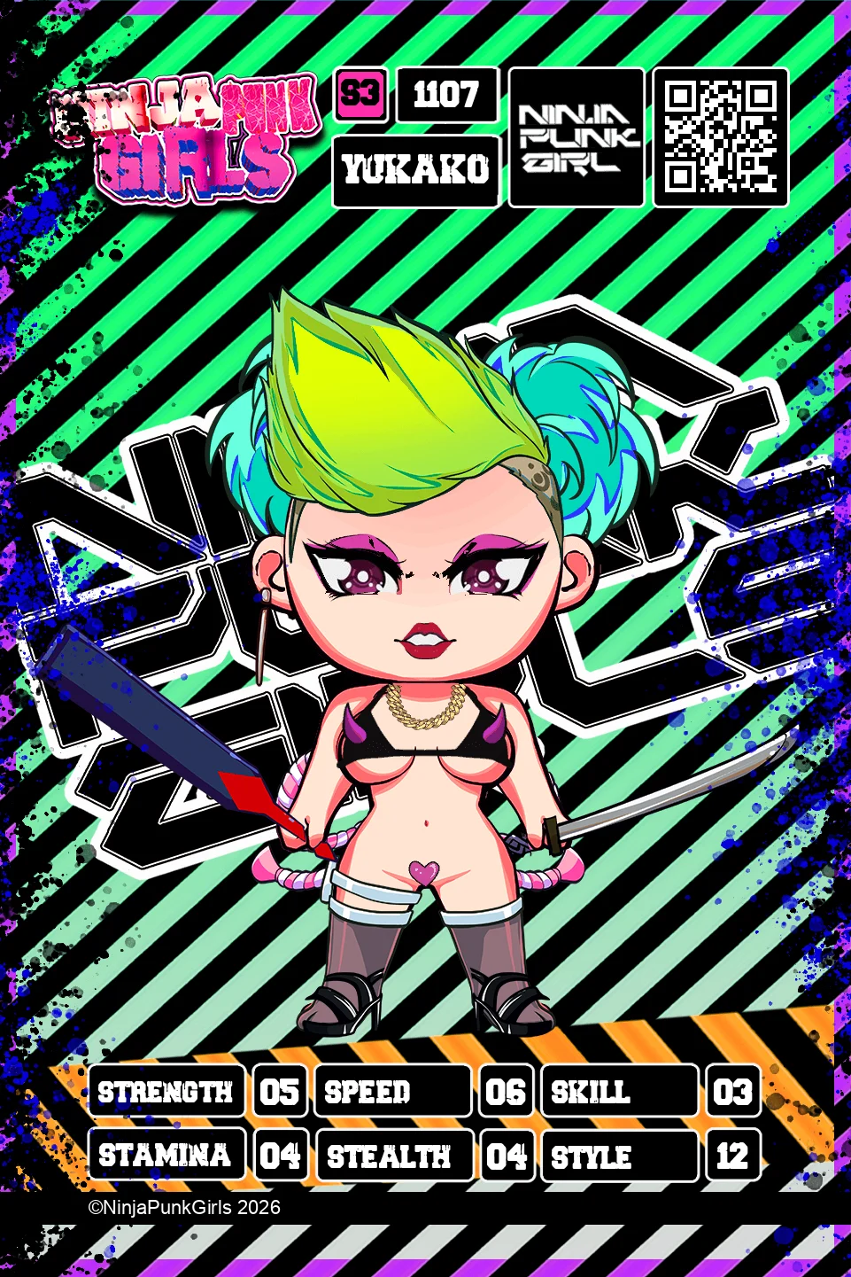 Rebuilt card #1107 Yukako