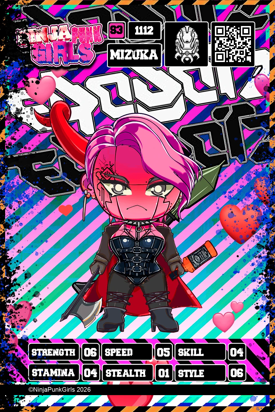 Rebuilt card #1112 Mizuka