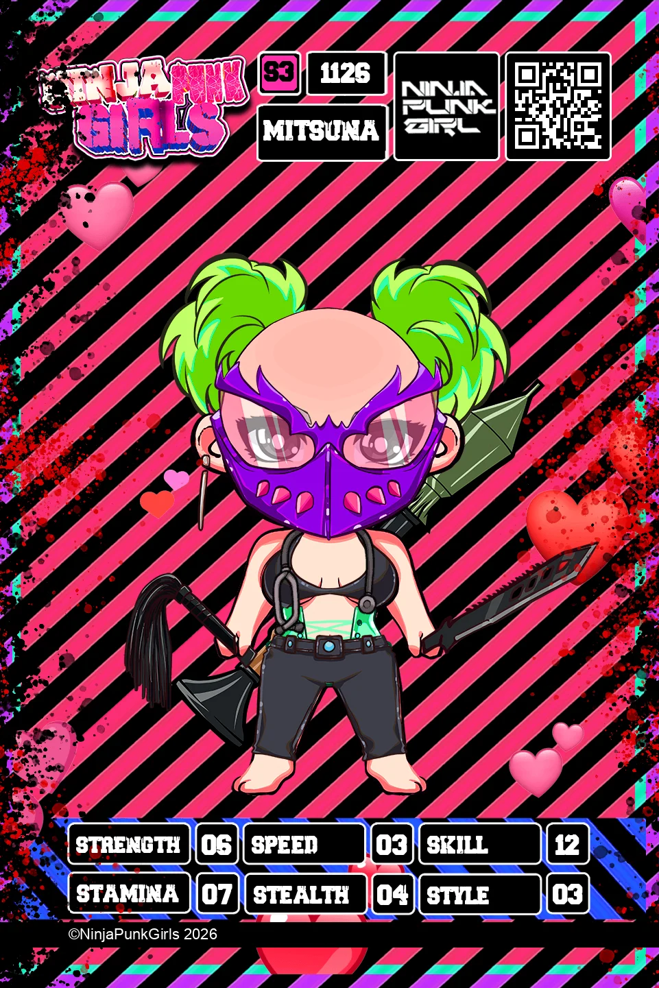 Rebuilt card #1126 Mitsuna
