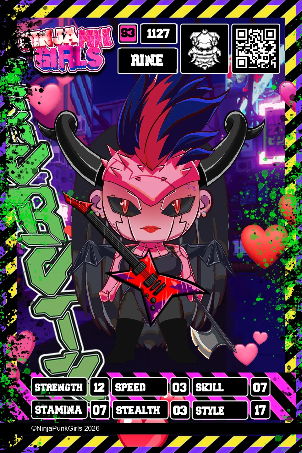 Rebuilt card #1127 Rine