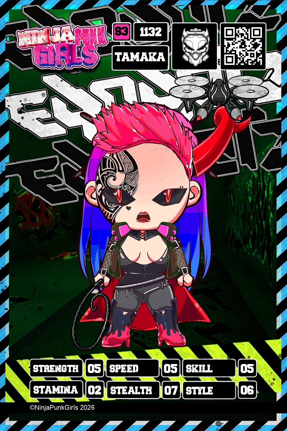 Rebuilt card #1132 Tamaka