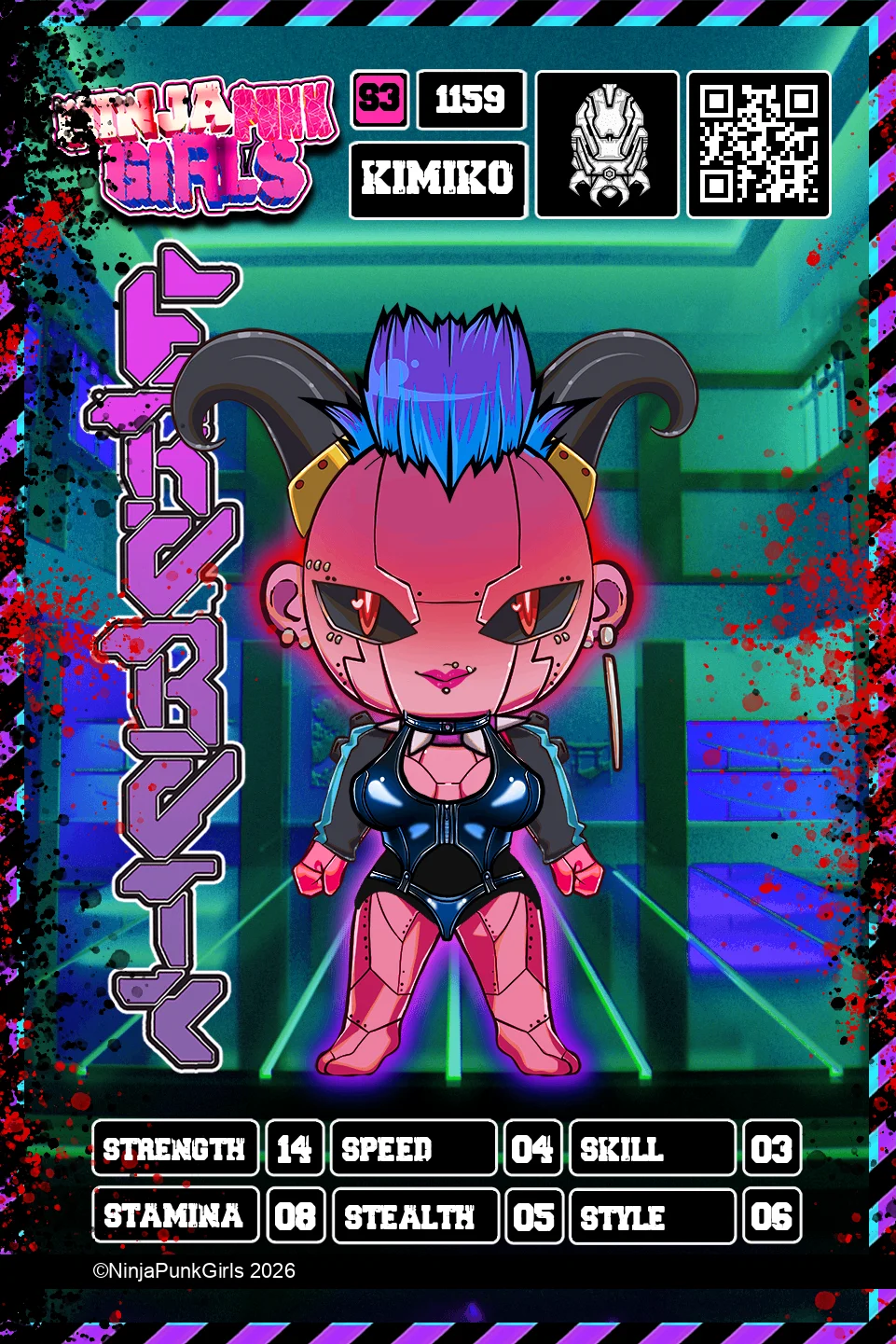 Rebuilt card #1159 Kimiko