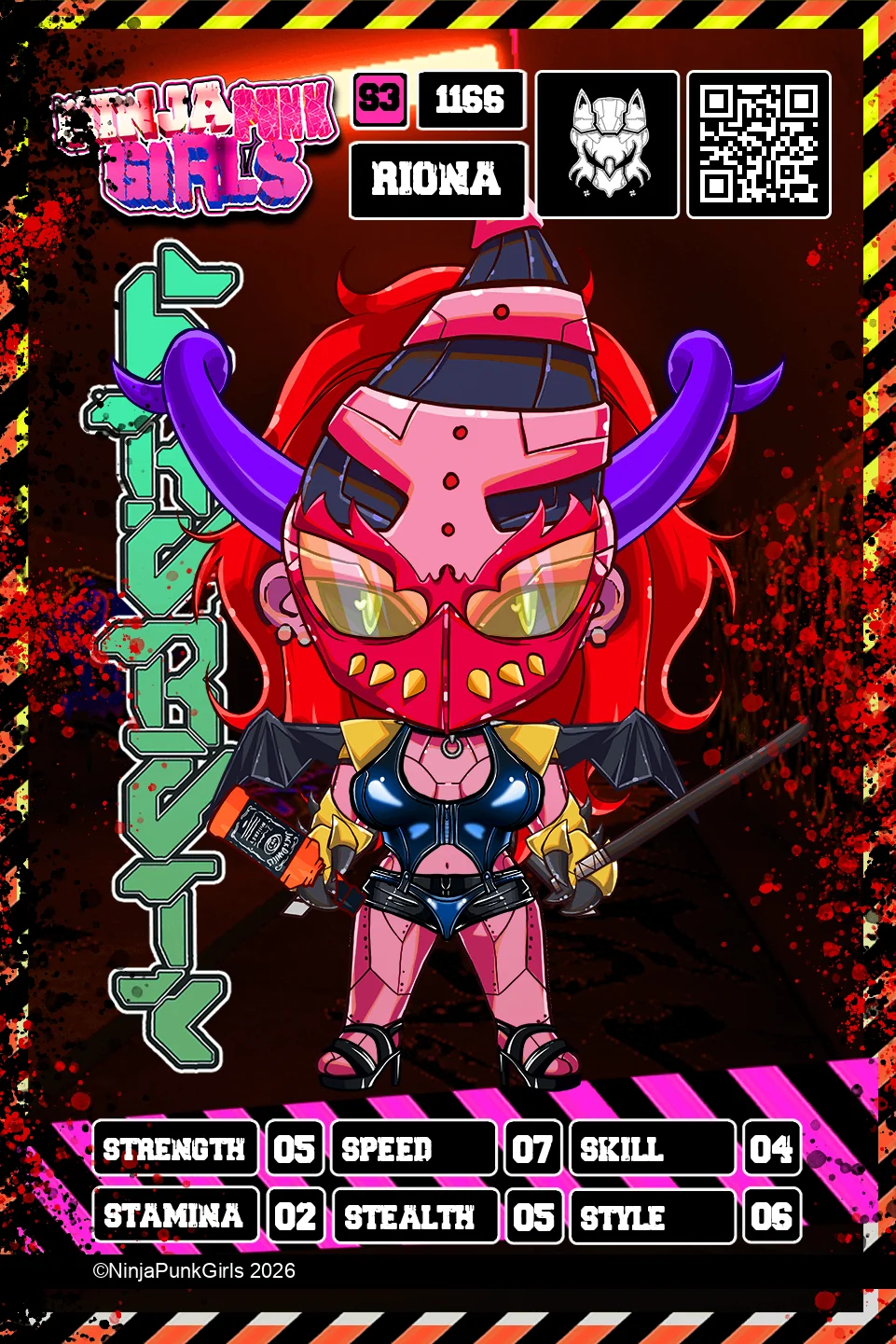 Rebuilt card #1166 Riona