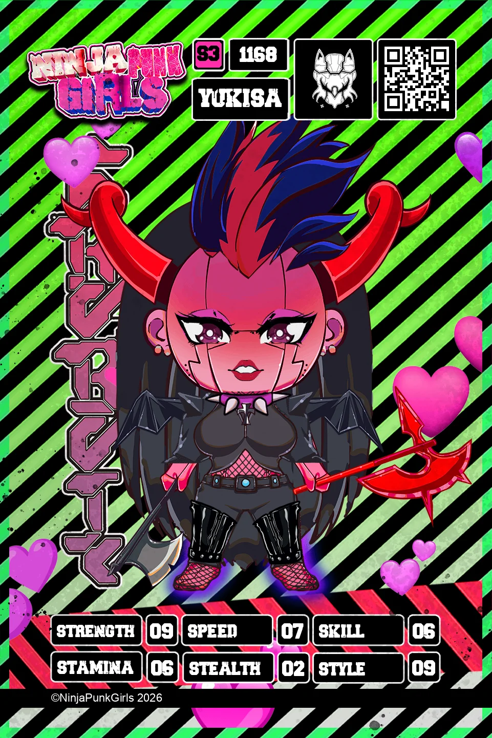 Rebuilt card #1168 Yukisa