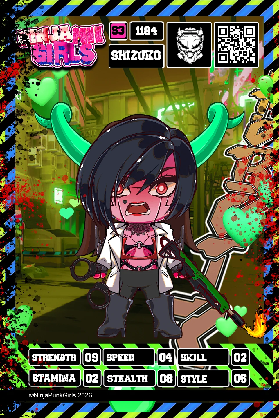 Rebuilt card #1184 Shizuko